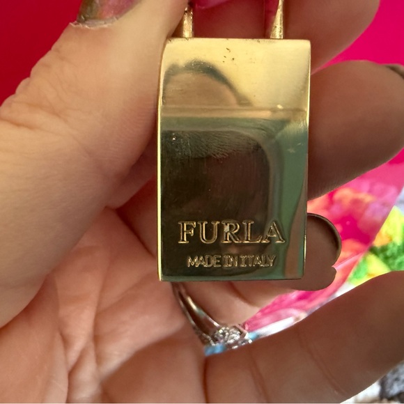 AUTHENTIC Used Furla Vibrant Pink Candy Boston Bag - Picture 3 of 9